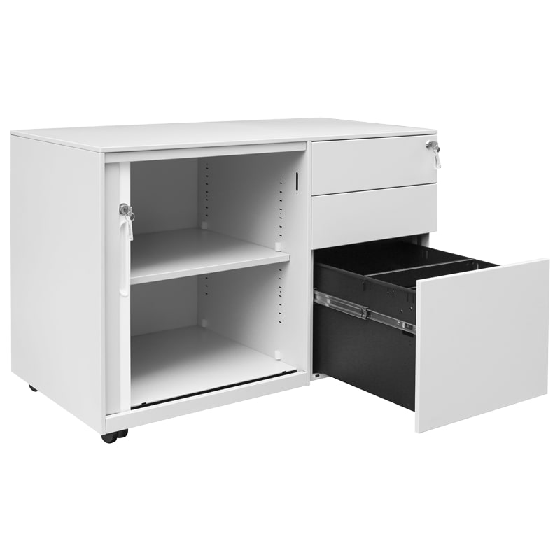 Метален шкаф кардекс Carmen CR-1852 ZH сив